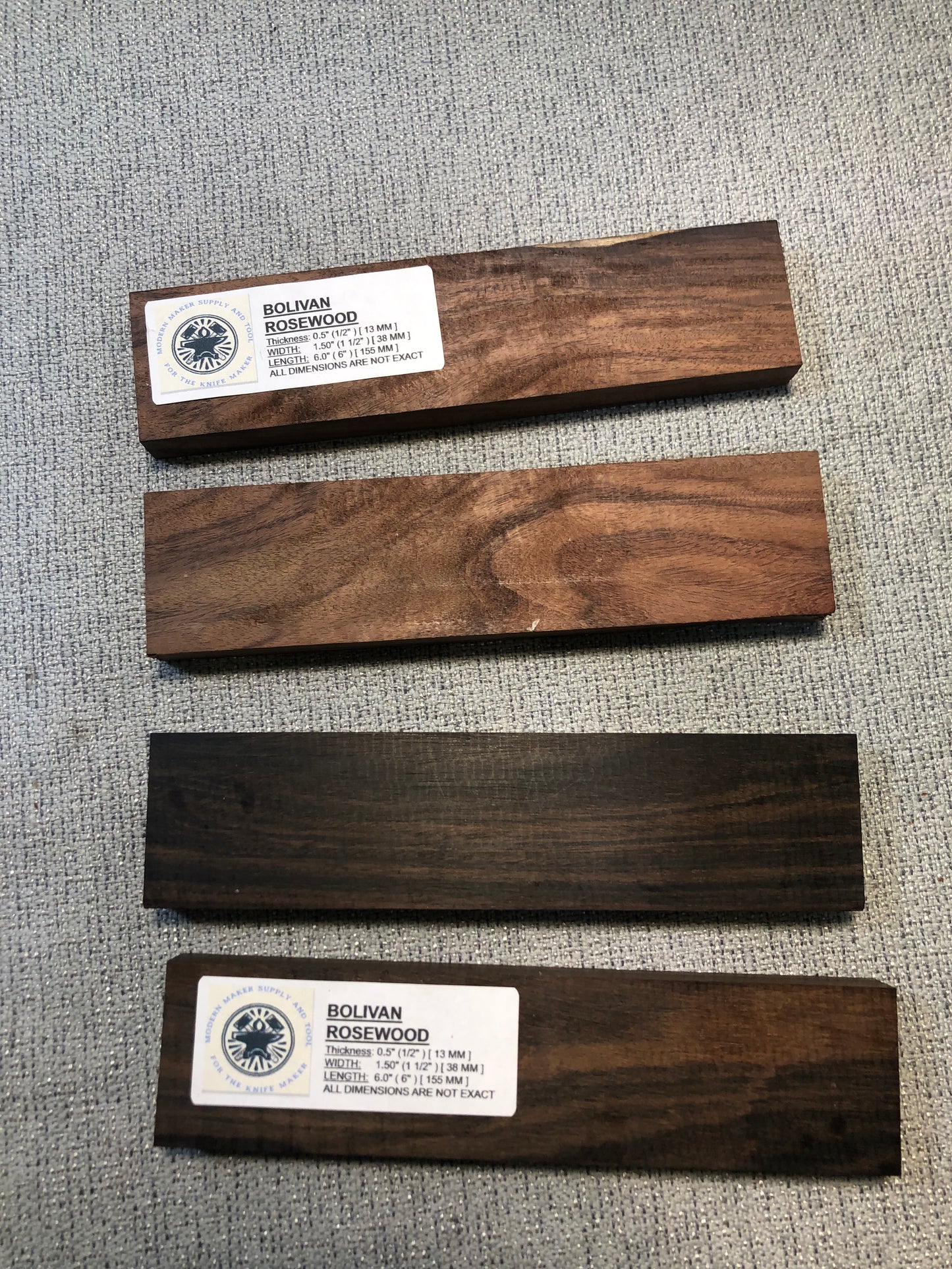 Bolivian Rosewood knife handle scales, hard wood, folding knifes, fixed blade, handle material, gun grips, pistol handles craft wood exotic